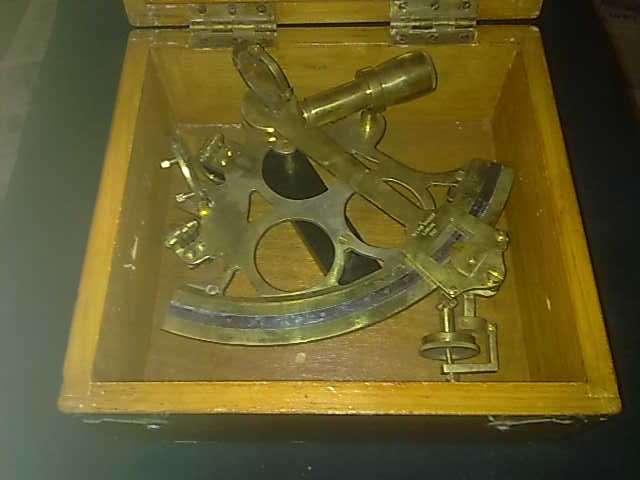 Boer war era sextant in wooden case