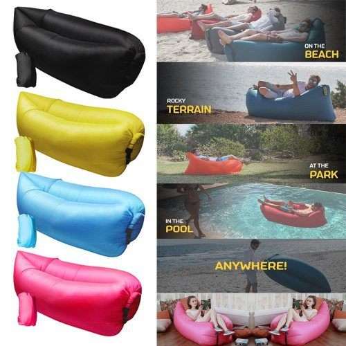 Inflatable Portable Outdoor or Indoor Wind Bed Lounge