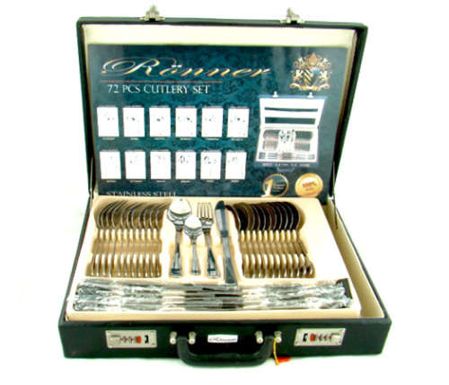72 Piece Stainless Steel Ronner Cutlery Set