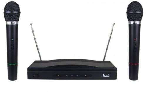 Dual Wireless microphone and Receiver