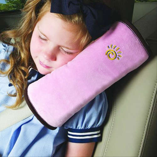 Kids Car Seat Belt Shoulder Pad/Cushion/Pillow Pink