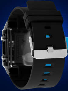 Skmei 3ATM Water Resistant LED Watch Black