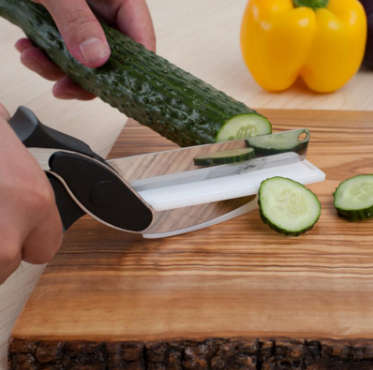 Clever Cutter 2-in-1 Knife & Cutting Board Scissors