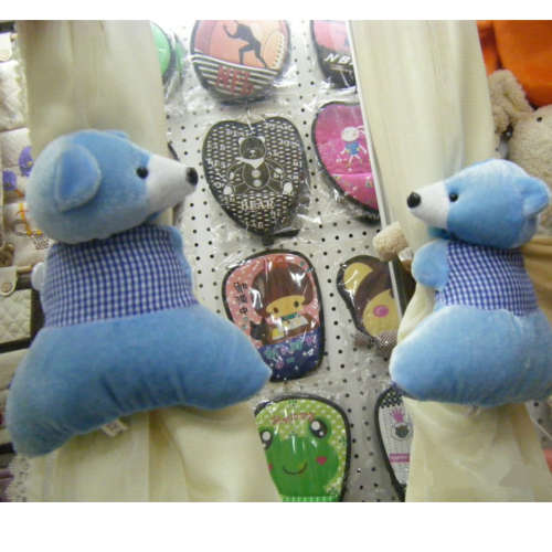 A Pair Tieback Little Bear Curtain Buckle