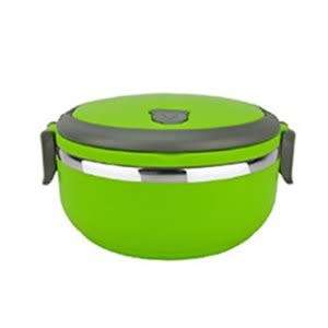 Stainless steel thermal insulation lunch box Green