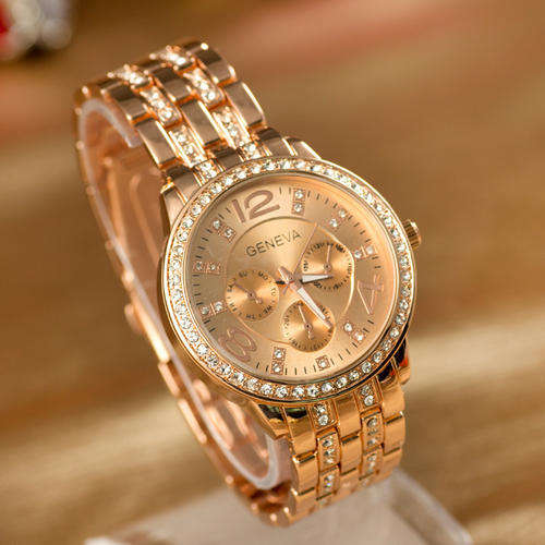 Geneva Women's fashion watch ROSE GOLD