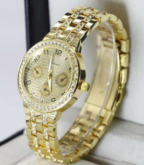 Geneva Women's fashion watch GOLDEN