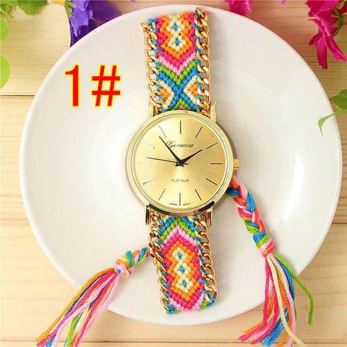 braided women's Fashion watch