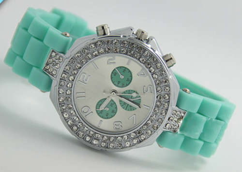 Geneva women's watch Mint Green