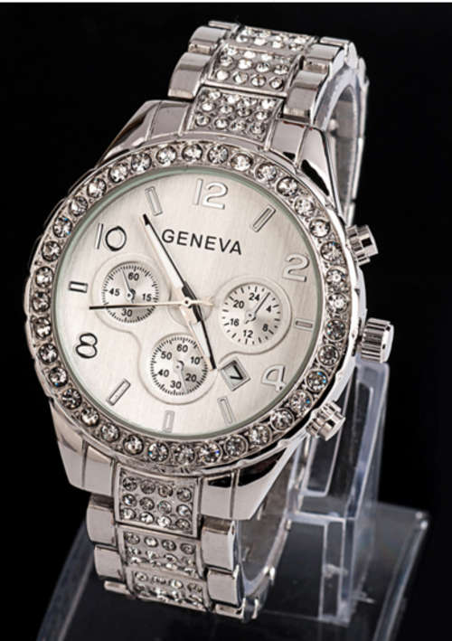 Geneva Ladies Fashion watch Silver