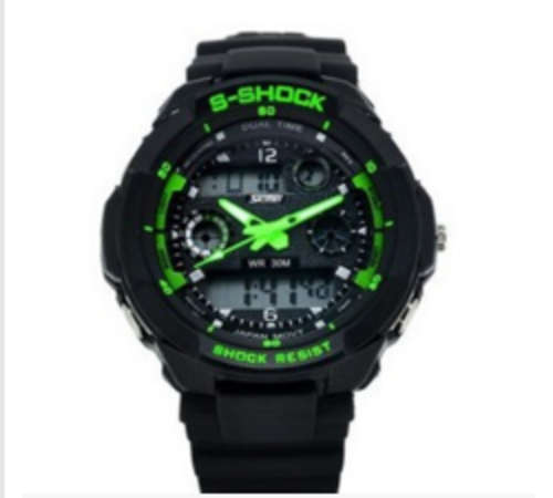 SKMEI Men's 5ATM WATER RESISTANT Sports Watch Green