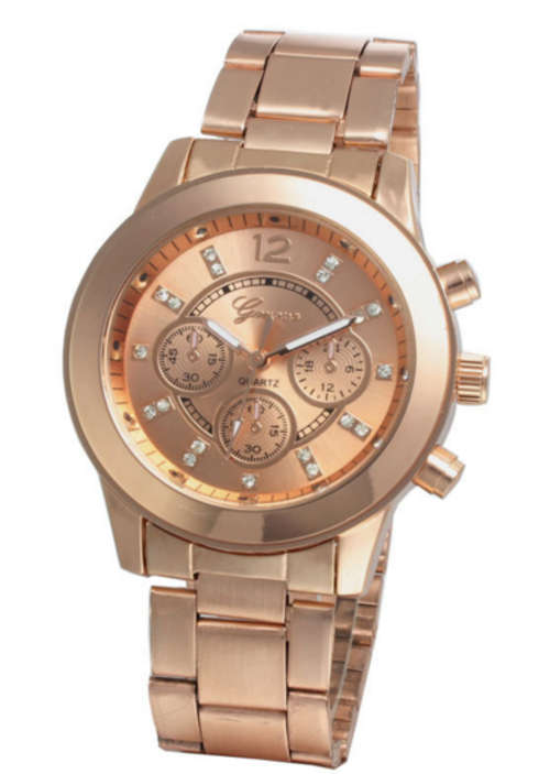 Geneva Women's fashion watch Rose Gold