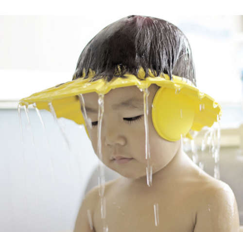 Adjustable baby shower cap