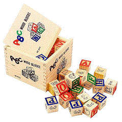 27pcs Wooden Alphabet Blocks