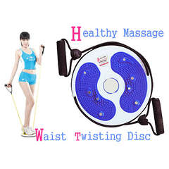 Waist Twisting Disc with Rope (Colour: Pink, Blue and Black)