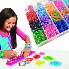 Colorful Loom Kit Set 5000 Rubber Bands 21 Colors with Plastic Box Organizer Bracelet Making Tool