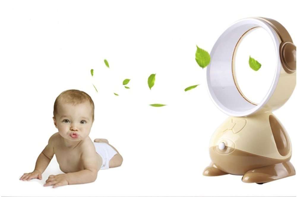 NEW STYLE!!! Cute USB Powered Desktop Ultrasonic Bladeless Fan No Blade