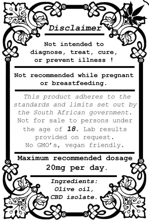 1000mg CBD in olive oil