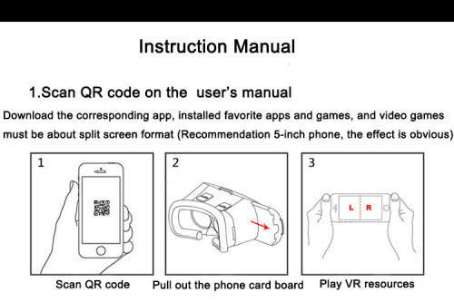 VR BOX Virtual Reality Headset Glasses Anti-Radiation Adjustable Screen Headband