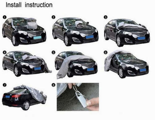 Car Cover SUN UV Rain Resistant Protection Waterproof