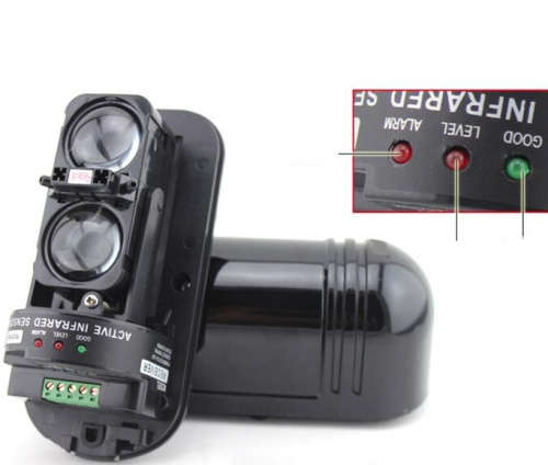Infrared Dual Photoelectric Beam Motion Sensor Detector