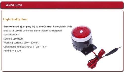315Mhz GSM Home Security Alarm System