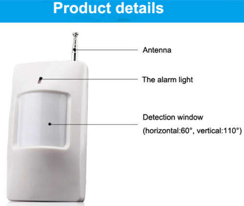 Dual Passive Infrared Detector PIR Sensor Motion Detector for Wireless Alarm Security System