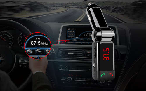 LCD Bluetooth Charger with handfree MP3 Player/ FM Radio Adapter Transmitter USB Charger