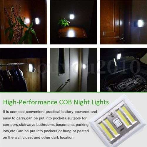 LED Wall Switch Wireless Emergency lights Switch Night Light Battery Lamp