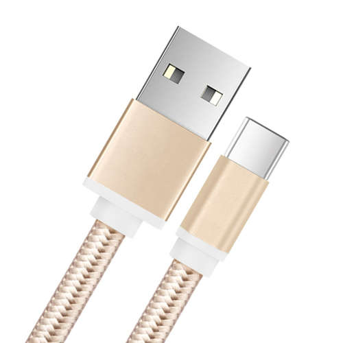 USB Type-c Line and Metal Plug Fast Charging Cable 100CM