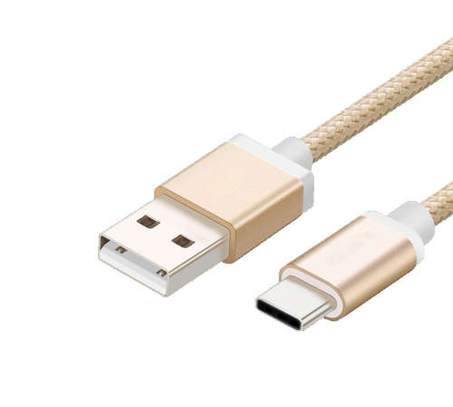 USB Type-c Line and Metal Plug Fast Charging Cable 100CM