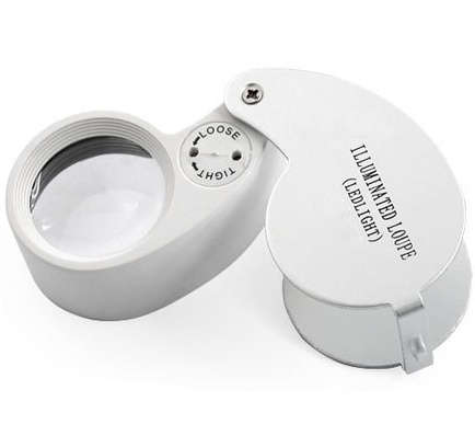 Metal Magnifying Glass With Led