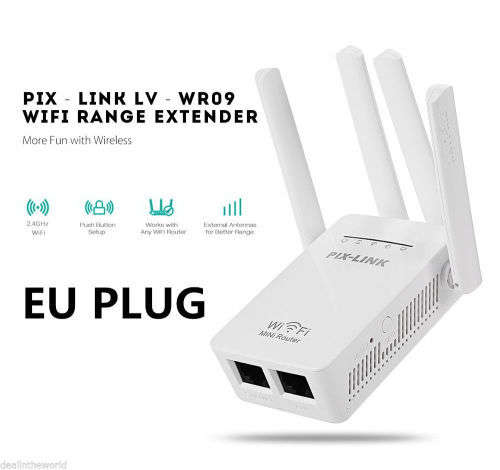 PIX-LINK WiFi Range Extender Wireless Router Repeater All-in-one