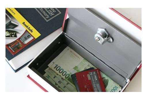 Hidden Safe Money Box Dictionary Secret Book Home Security Key Lock Size Small