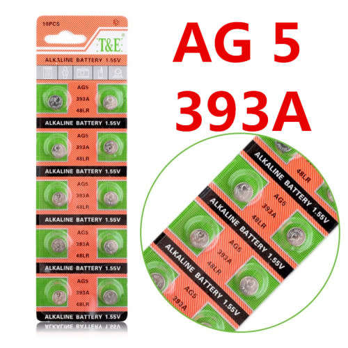 AG5 393A 1.55V Alkaline Battery 10pcs