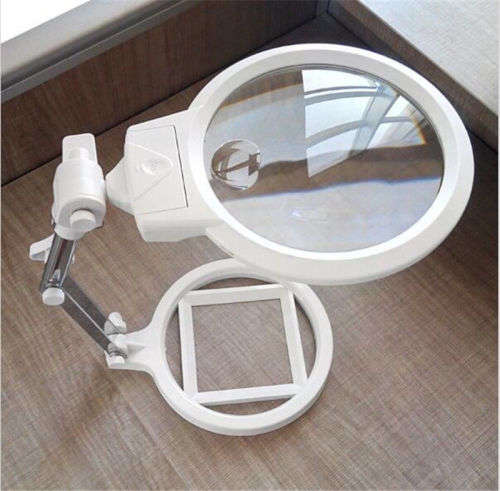 Foldable Magnifier LED Adjustable Desktop Magnifying Glass