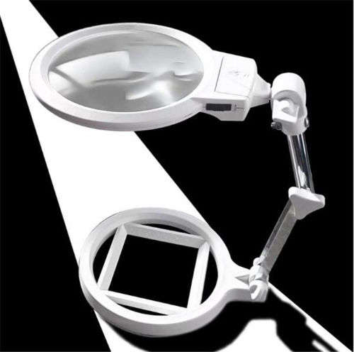 Foldable Magnifier LED Adjustable Desktop Magnifying Glass