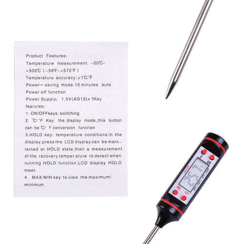 Instant Read Probe Meat BBQ Grill Kitchen Cooking Thermometer Tool