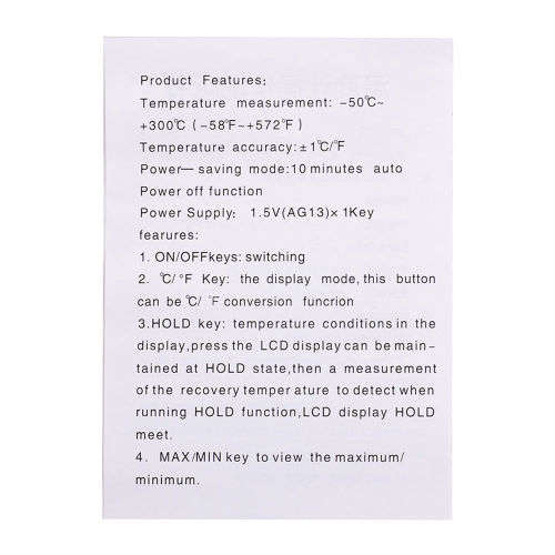 Instant Read Probe Meat BBQ Grill Kitchen Cooking Thermometer Tool