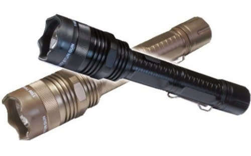 Rechargeable Metal Stun Gun With LED Torch