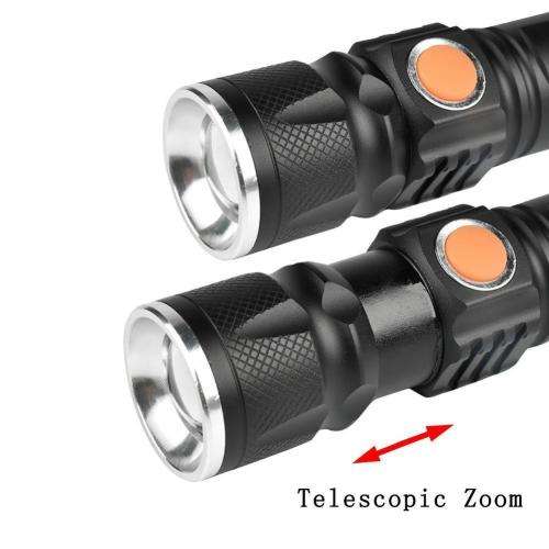 Mini USB Charging Flashlight Torch 3 Modes Light