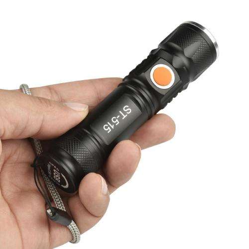 Mini USB Charging Flashlight Torch 3 Modes Light