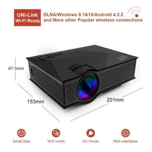 UNIC UC46 Mini Projector Simplified Micro LED Video Home Cinema WIFI Projector