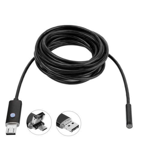 Waterproof Endoscope Camera Android Smartphone 6 LED 5.5mm USB Wire