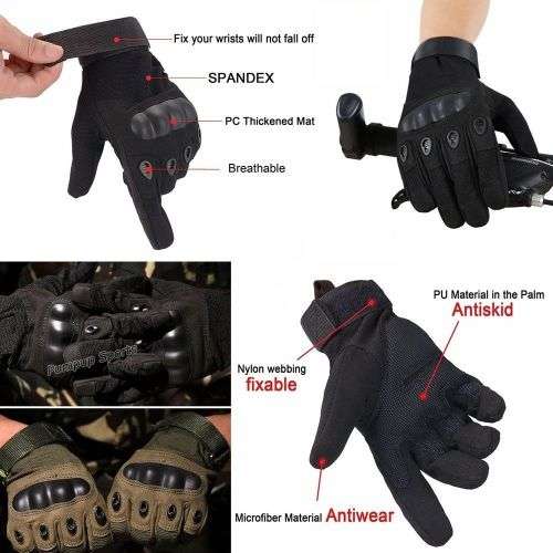 Mens Tactical Military Cycling Bicycle Climbing Outdoor Multi-functional Gloves