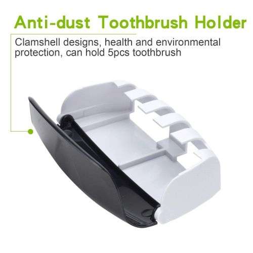 Childrens  Automatic Tube Toothpaste Dispenser Squeezer & Toothbrush Holder