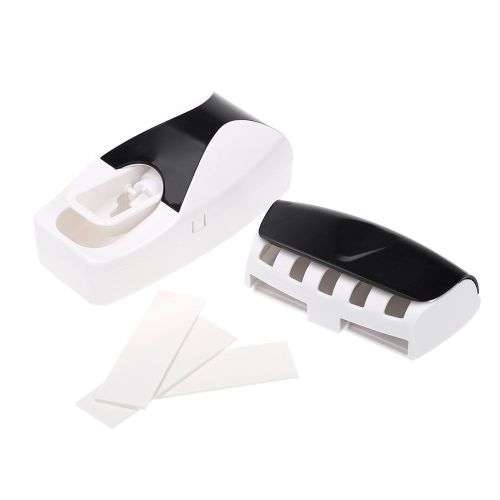 Childrens  Automatic Tube Toothpaste Dispenser Squeezer & Toothbrush Holder