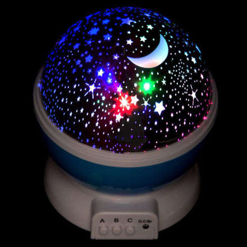 Star Sky LED Rotating Projector Starry Night Light  Kids Room Moon Cosmos Lamp