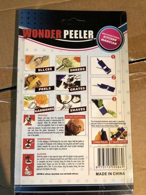 Wonder Peeler The Kitchen Magician Slicer Shredder