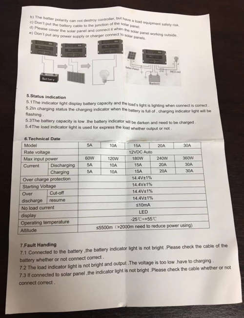 Solar Charge Controller 12V10A